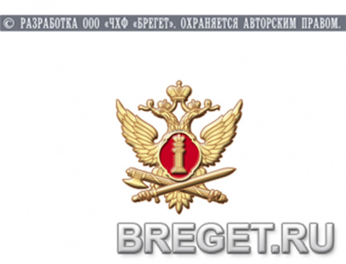 фото 14об Знак, латунь, Герб УИС России